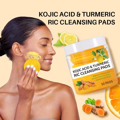 50 ks Kurkumové čisticí tampony Kurkumové čisticí tampony pro exfoliaci, čištění a péči o obličej Make-up a kosmetické produkty