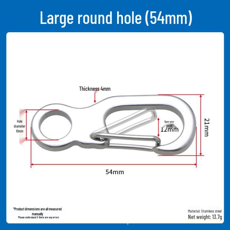 Men s 304 Stainless Steel Keychain Belt Buckle and Outdoor Carabiner