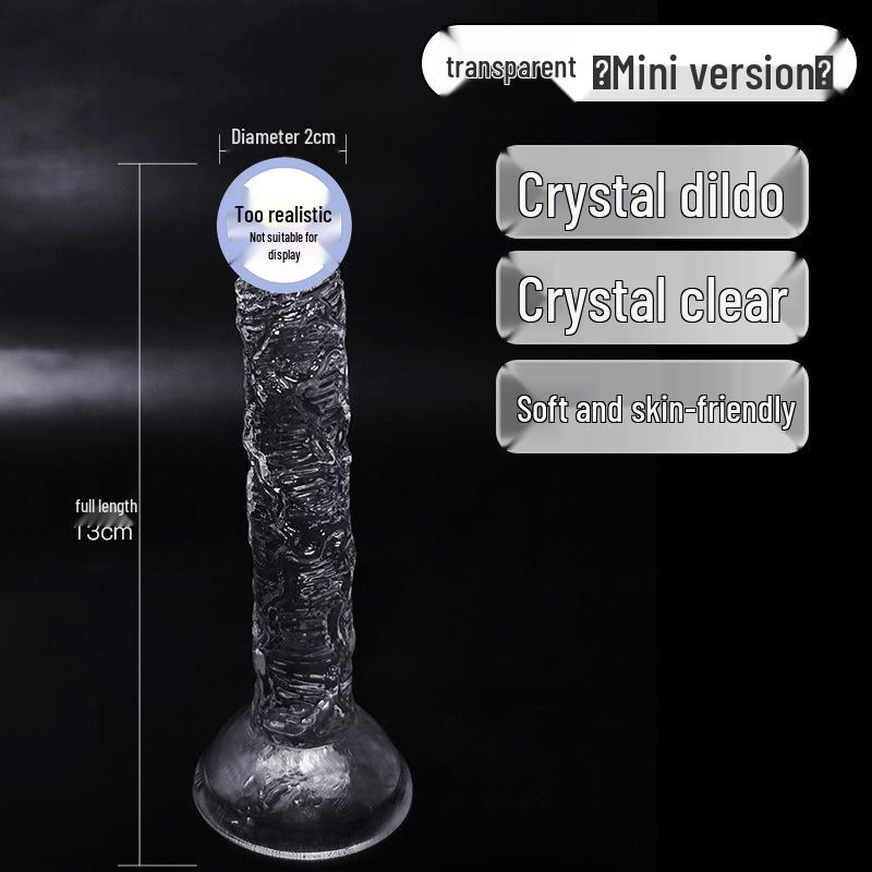 Crystal Clear Soft Silicone Dildo - Female Masturbator Toy
