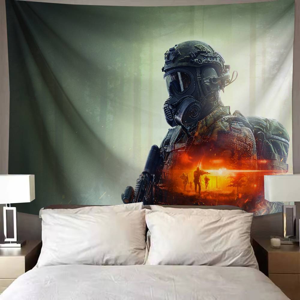 Nová FPS Hra Battlefield 6 Cool Tapiserie Pozadí Závěsná Látka Ložnice Tapiserie Dekorace Místnosti Estetická Tapiserie Závěs na Zeď