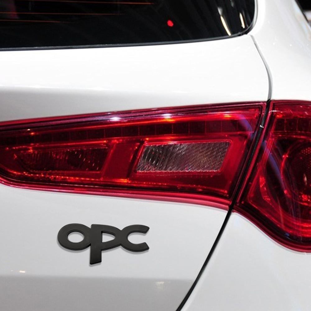1pcs Car Accessories 3D Chrome Metal Emblem Car Body Fender Logo Stickers for OPC Opel Astra H G Insignia Zafira Corsa Vauxhall