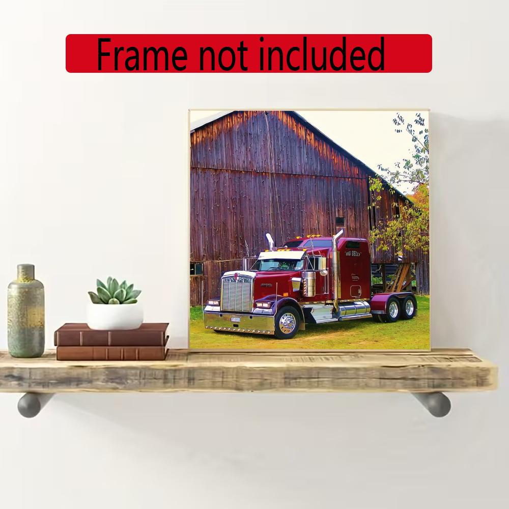 Kenworth 5D Round Diamond Painting Kit Diamond Embroidery Painting Rhinestones Mosaic Frameless Handwork Decoration Arts