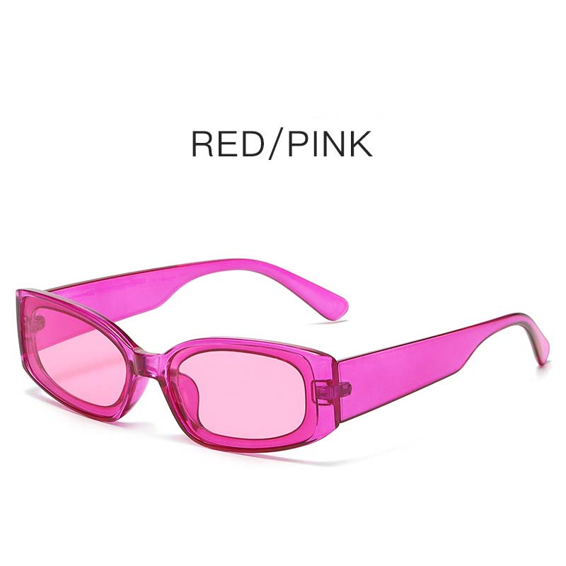 Rectangle Sunglasses Women Luxury Small Frame Glasses for Men Vintage Square Cat Eye Jelly Color Oculos De Sol Feminino