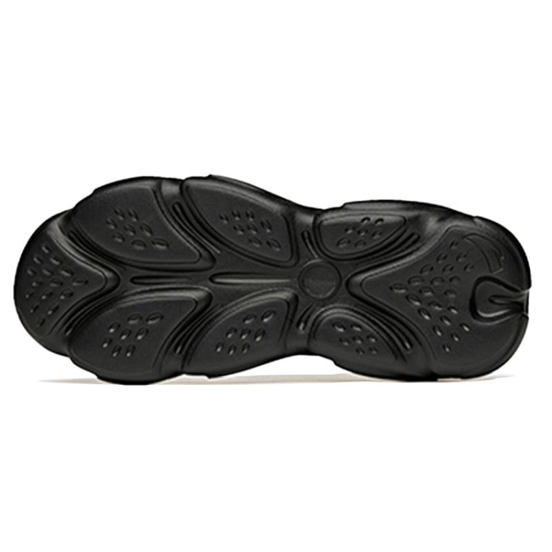 Anta Shock Absorbers Slip Resistant Abrasion Resistant Breathable Low top Chunky Sneakers Women's Black Sneakers 922358894-6