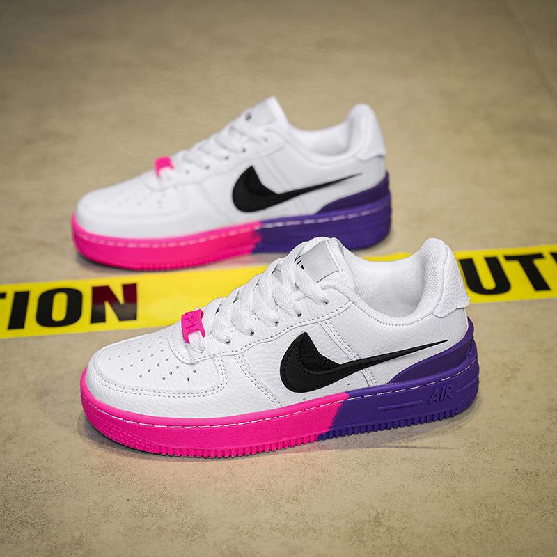 

AJ Дитячі кросівки Air Force 1 Skate, флуоресцентно-зелені, жіноча модель, низькі, AJ1. 38 білий/рожевий