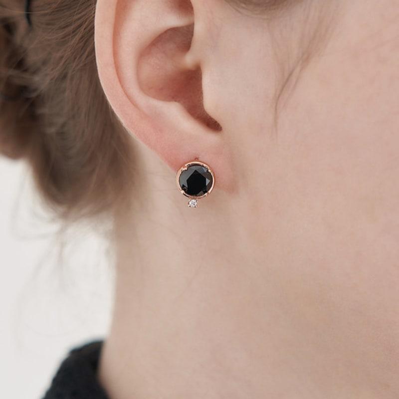 

Ювелірні вироби ELLE 14K GF Чорний Джет Морський коник Сережки-кліпси ELGPEE547 Rose gold