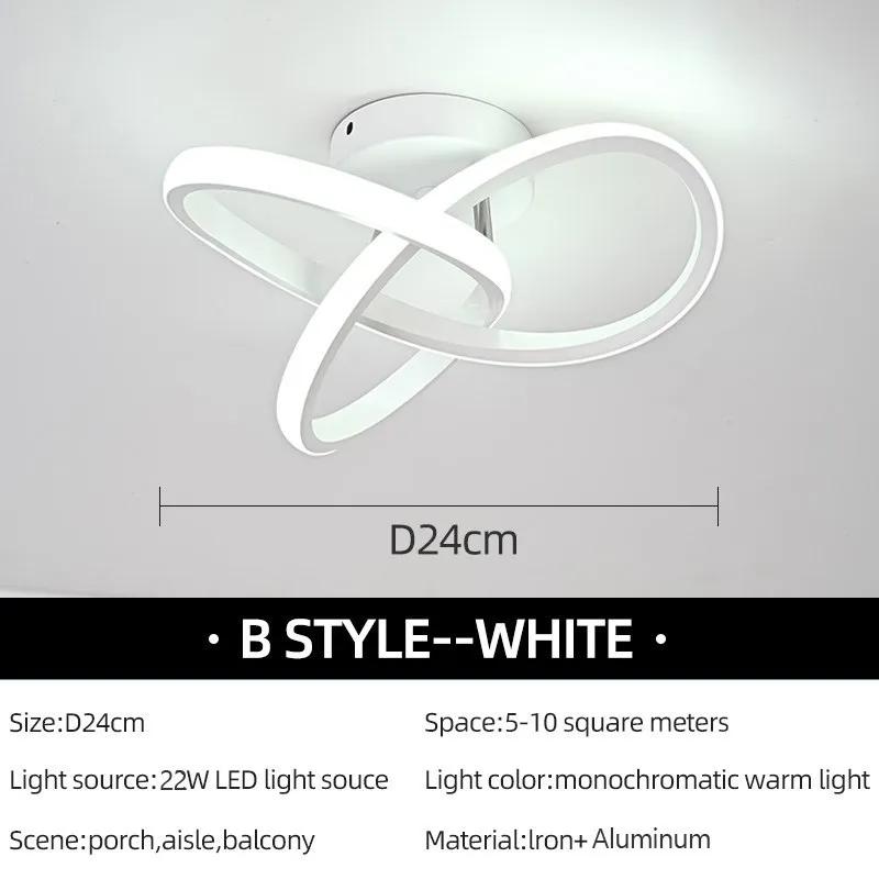 

Современные светодиодные потолочные светильники для прохода, Nodic, домашнее освещение, светодиодное поверхностное крепление для спальни, гостиной, коридора, балконные светильники Warm white