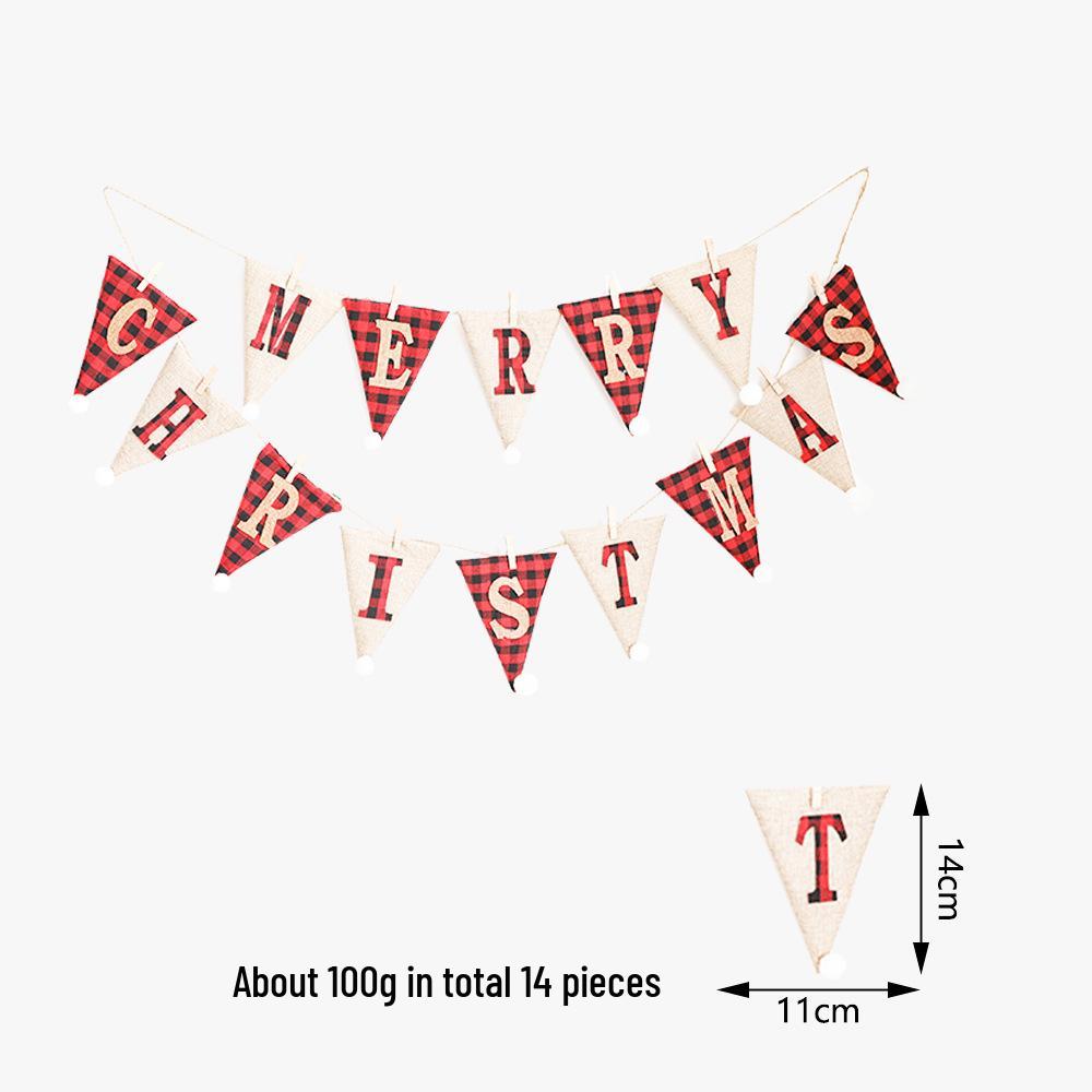 Handmade Burlap Christmas Decorations: Merry Christmas Bunting and Stockings