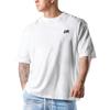 OROLN Gym Short Solid for Strength Training and Strength Training T-Shirt, Men's, Oversized, Sleeve, Stretch, Breathable, Sweat-Wicking, Color, (White