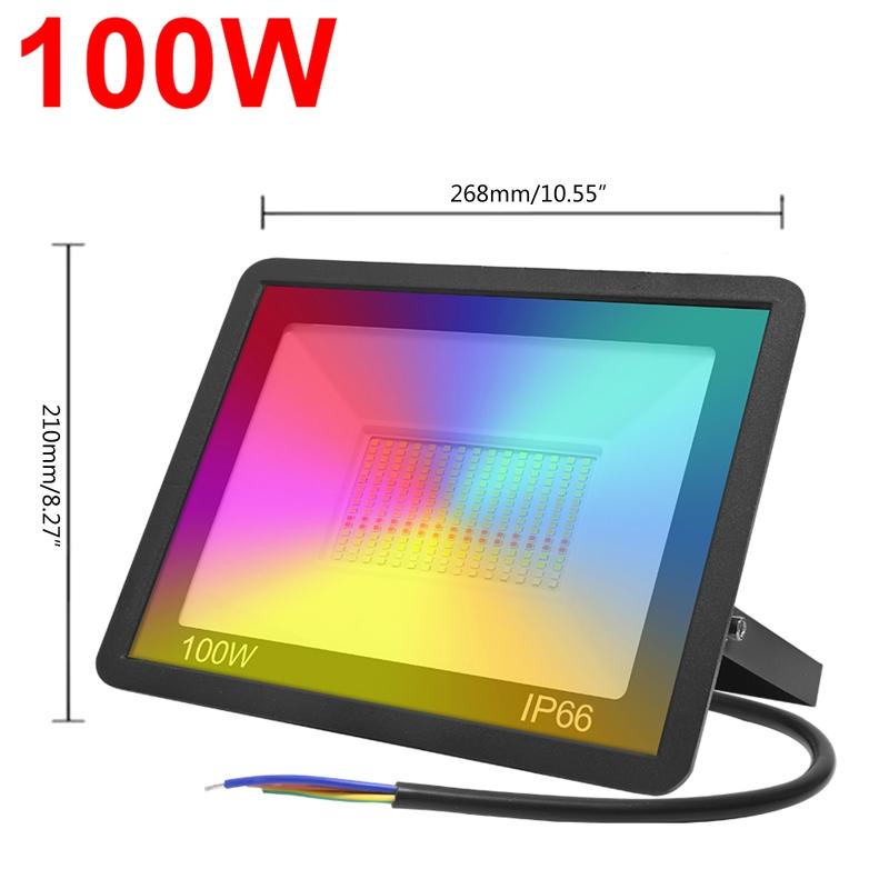 Tuya LED for Smart Floodlight Outdoor Flood Light 220V 30W/50W/100W Rgb Dimmable Warm Cold White Lighting Intelligent Li