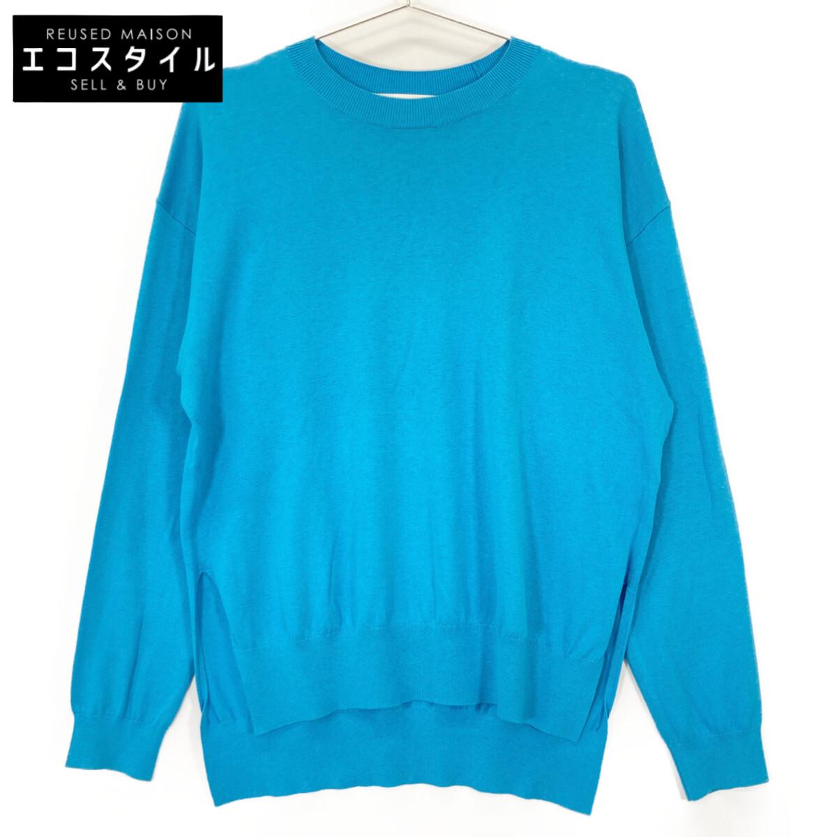 

ENFOLD Отличное состояние 24Нержавеющая сталь шелковый хлопок пуловер топы 38 синийБ/у