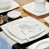 Bone China Pure White Underglaze Bowl & Plate Set - Household Porcelain Tableware, Gift Boxed