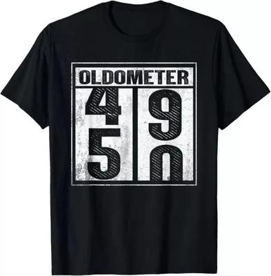 50th Birthday Funny Gift Men Women Oldometer 49-50 Shirt Gift Tees