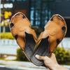 Genuine Leather Mens Slipper for Men Sole Slippers Walk Around Home Summer Man Slippers Luxury 2026 Summer Men's Sandals Slipers