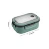 1 Stück Lunchbox 1200ml 2-stöckige Bento-Lunchbox mit Löffel und Gabel, Kinder Hochkapazitäts-Lebensmittelbehälter Tragbar für Büro, Camping