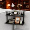 Cubicle Shelves 2 Layer Shelf Organizer Height Adjustable Indoor Cubicle Organizer With Hook For Office Home Kitchen Bathroom