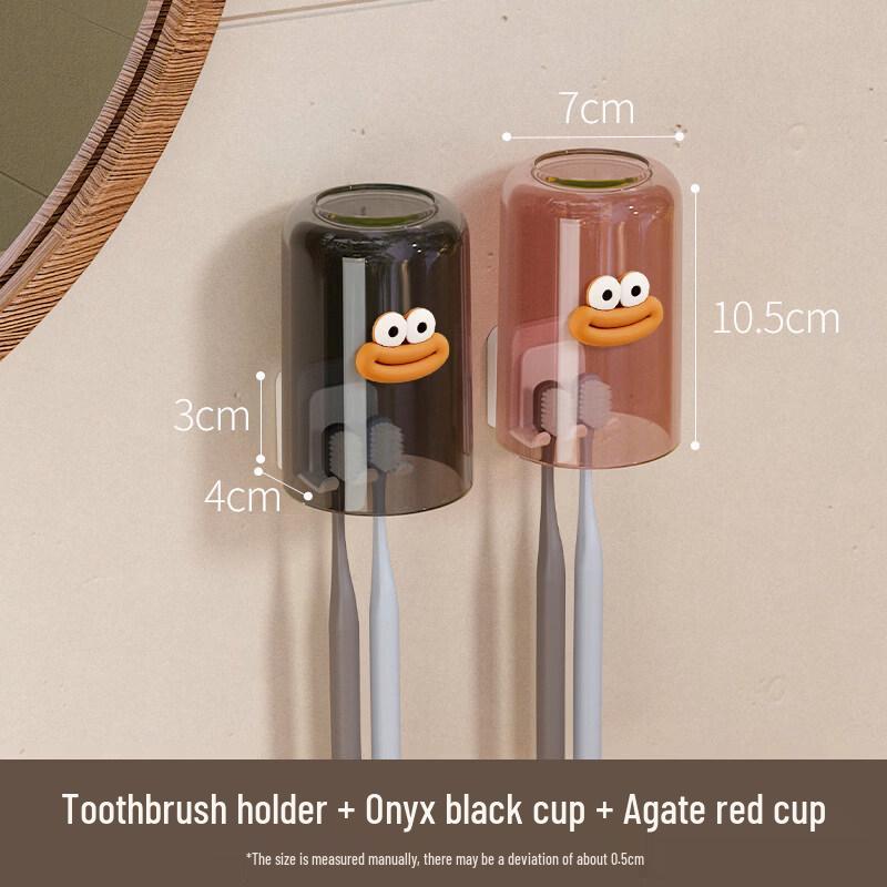 LIEI Creative Toothbrush and Mouthwash Cup Storage Rack
