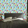 Aquamarine and Sea Green Flowers Wallpaper for Living Room and Bedroom 50x1000
