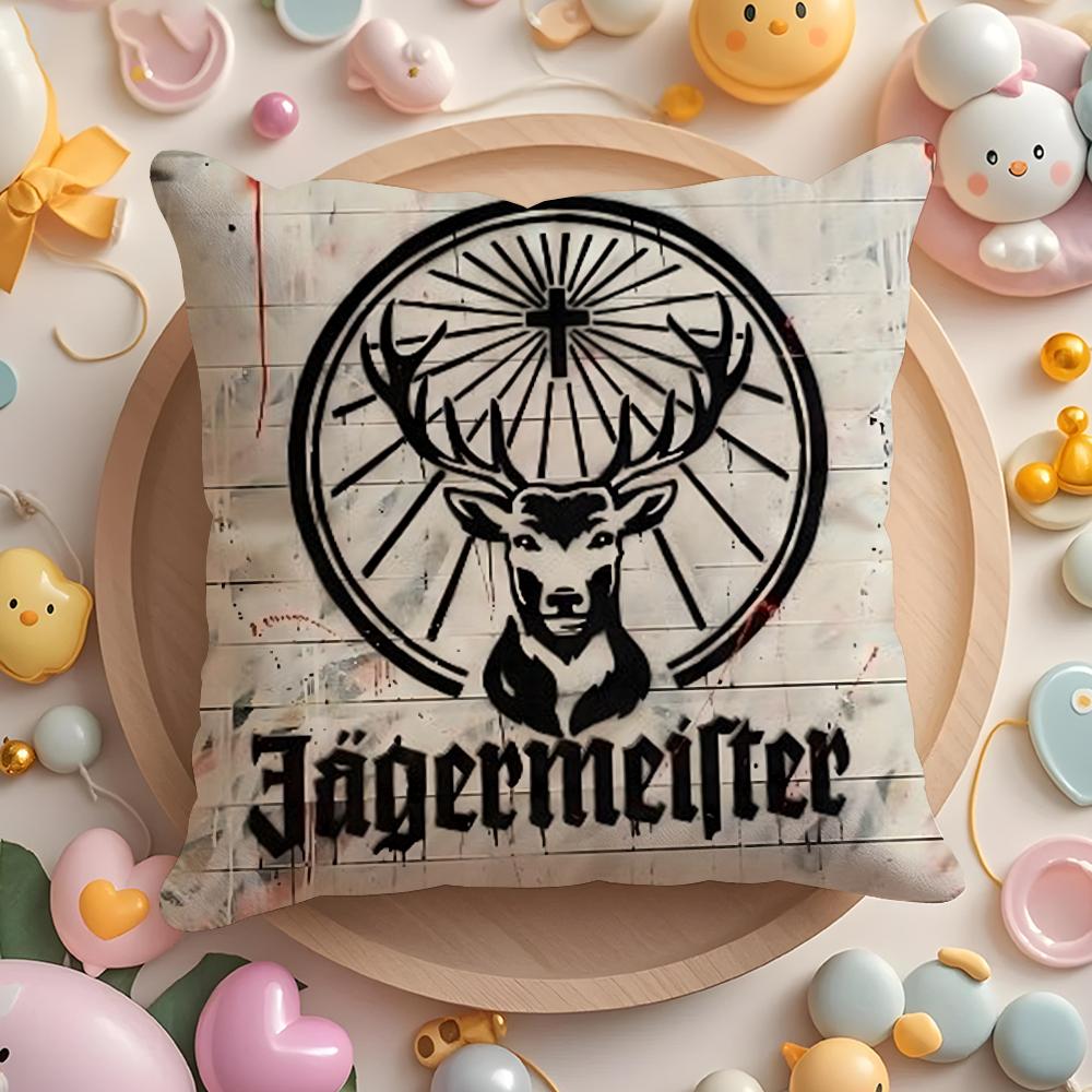 J-Jager-M-Meisters-S Cushion Cover Short Plush Double-Sided Printing Home Machine Washable In Warm Winter Pillow Case