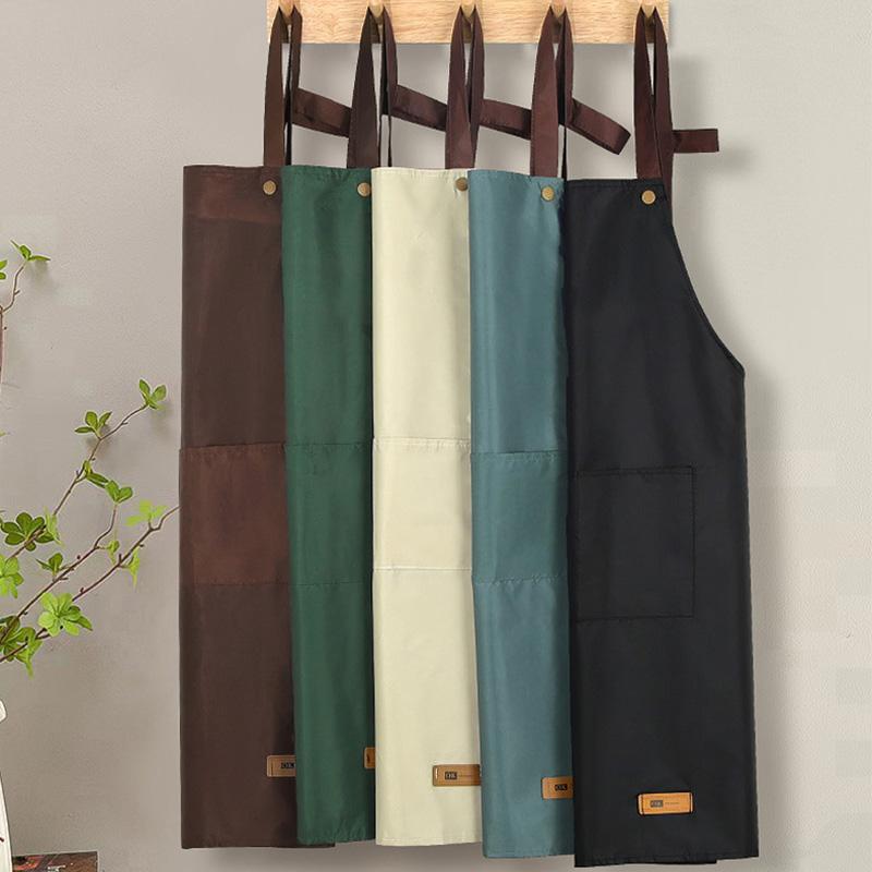 1 Stück Latzschürze Herren Damen Ölfest Haushalt Kochen Backen Küchenzubehör Kochschürze Küche Wasserdichte Schürze
