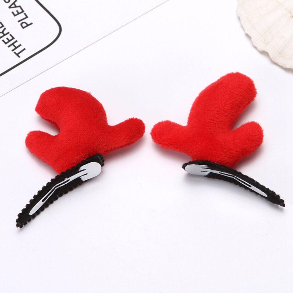 Cloth Zinc Zinc Alloy Christmas Hair Clip Korean Style Headwear Kids Hair Accessories Christmas Hat Hairpin