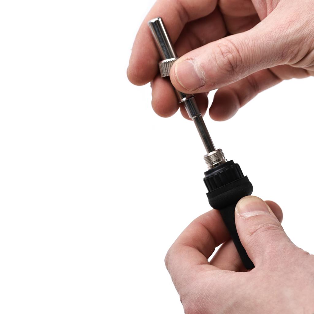 Rosfix Precision Soldering Iron Set with Rosfix Orange Pitbull OP60W + 30 Wood Burning Elements + Organizer (Pencil Case) for Tools 265x140x50mm