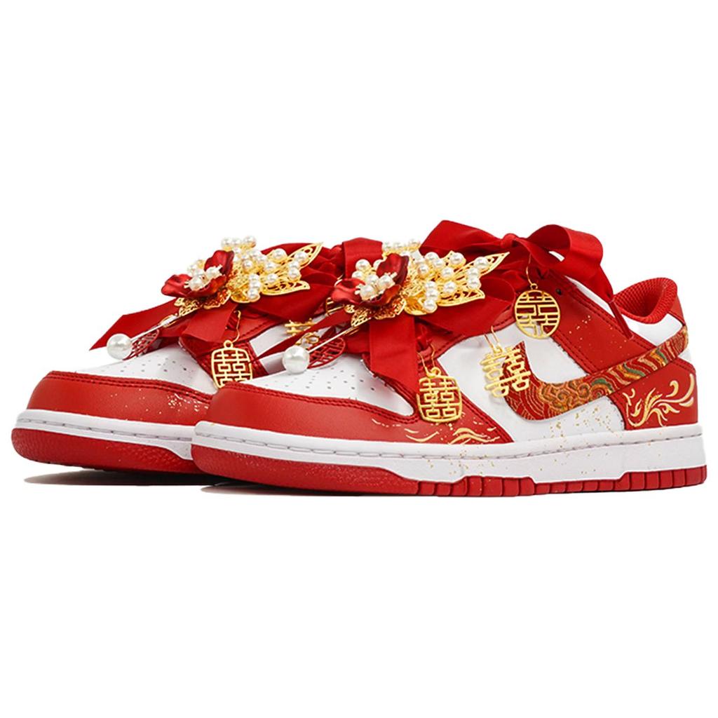 Nike Dunk Vanity Palace, Phoenix's Auspicious Call, Box Cushioning, Wear Resistant Low top Skateboard Shoes Unisex HF5441-104(Team113-S-BOX)