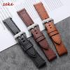 Handmade Stitching Cowhide Watch Strap 20mm 22mm 24mm Business Oil-Waxed Leather Watch Band for Seiko for Omega Wristwatch Bands
