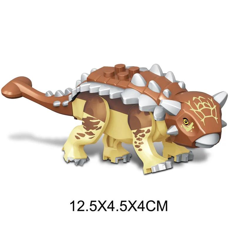 Jurassic World GROSSE Dinosaurier Spinosaurus Indoraptor Triceratop T-Rex Bausteine Charakter zum Zusammenbauen Weihnachtsgeschenk Spielzeug