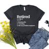 Retired TShirt Retired Not My Problem Anymore T Shirt Funny RetireUnisext Party Gift Women Graphic Tees Short Sleeve Tshirts Tops