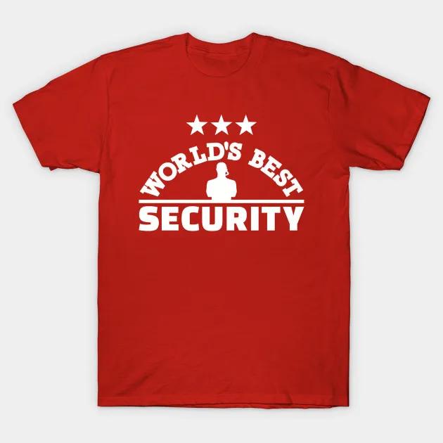 

Worlds Best Security T Shirt New 100 Cotton Short Sleeve ONeck Casual Tshirts Loose Top Size S3XL S