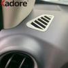 For Nissan Navara NP300 ST 2014-2018  Carbon Fiber Car Front Upper Air Condition Vent Outlet Cover Trim Interior Accessories