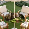 Copritavolo Rotondo da Esterno con Stampa Forestale Impermeabile Bordo Elastico Patio Giardino Terrazza