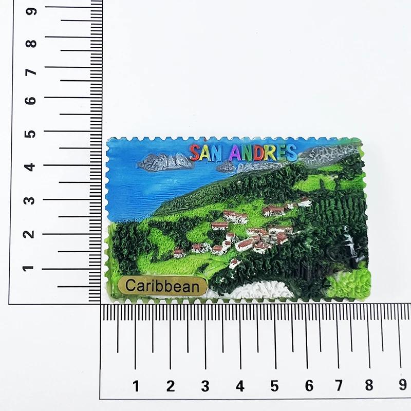 

Colombia Fridge Magnets San Andres Island Travelling Fridge Stickers Home Decoration Wedding Gifts Photo Wall Magnetic Stickers