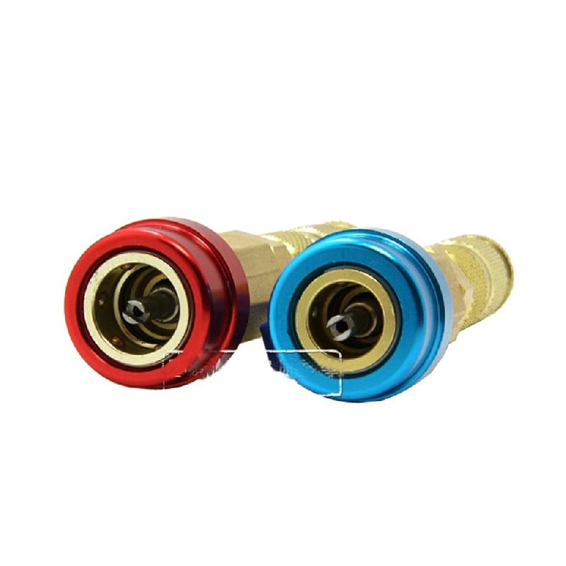 1/4" SAE Valve Core Tools Set (Blue & Red) for Low & High Pressure A/C Systems
