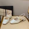 Summer Casual Lightweight Platform Sandals for Women Comfortable with Dresses Open-Heel High Heels Sweet Mary Jane Shoes