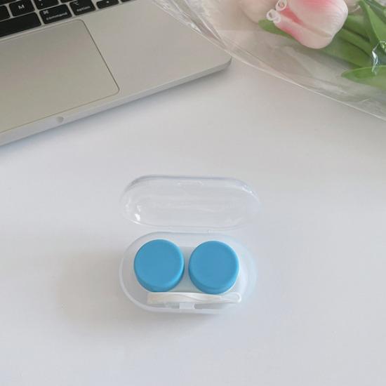 

1 шт. Прозрачный практичный портативный женский футляр для контактных линз для путешествий, держатель для хранения контактных линз