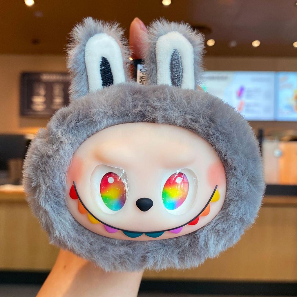 Third-Gen Cute Vinyl Plush Keychain: Creative Gift & Schoolbag Pendant