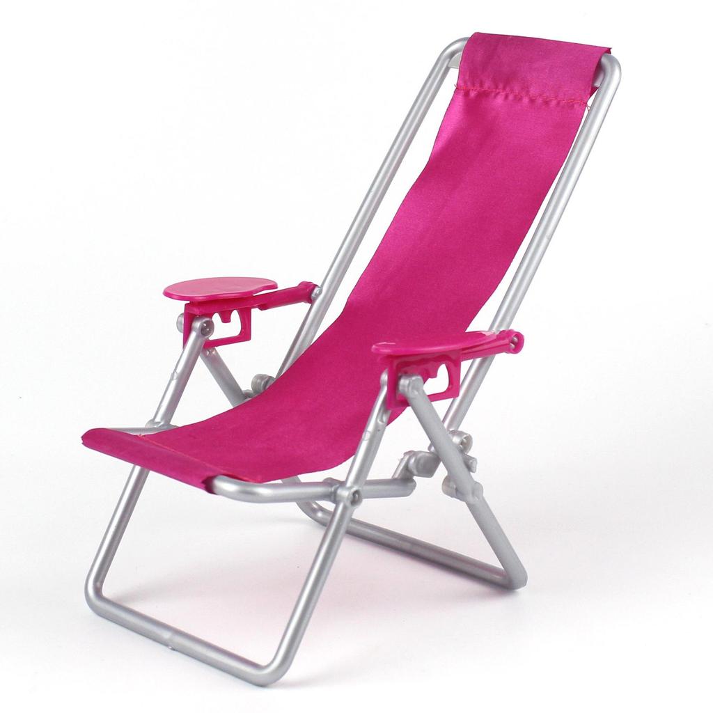 Children's Folding Beach Chair Toy - Mini Simulation Playhouse Recliner Ornament