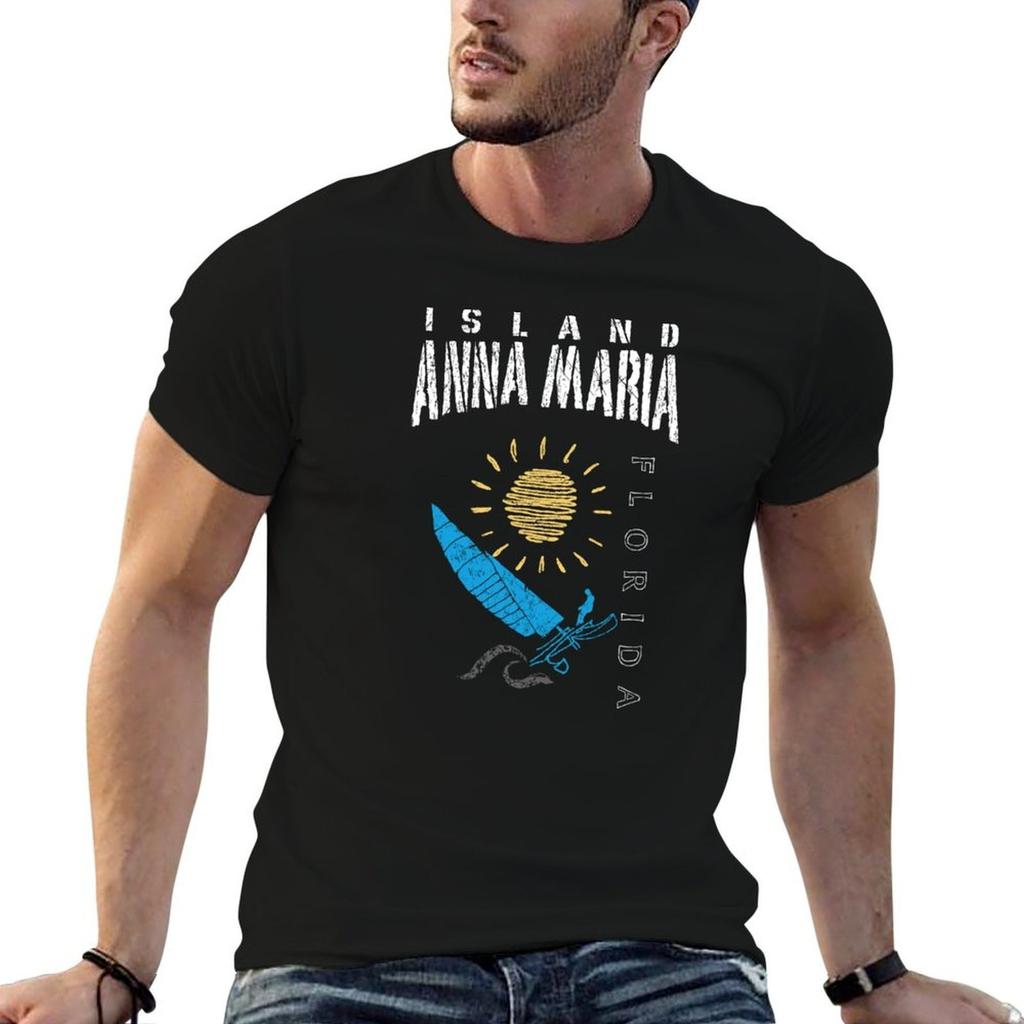 Anna Maria Island Florida Sailing Catamaran Sailboat Beam Reach Fl Tshirt Plus Size Summer Short Sleeve Tshirt