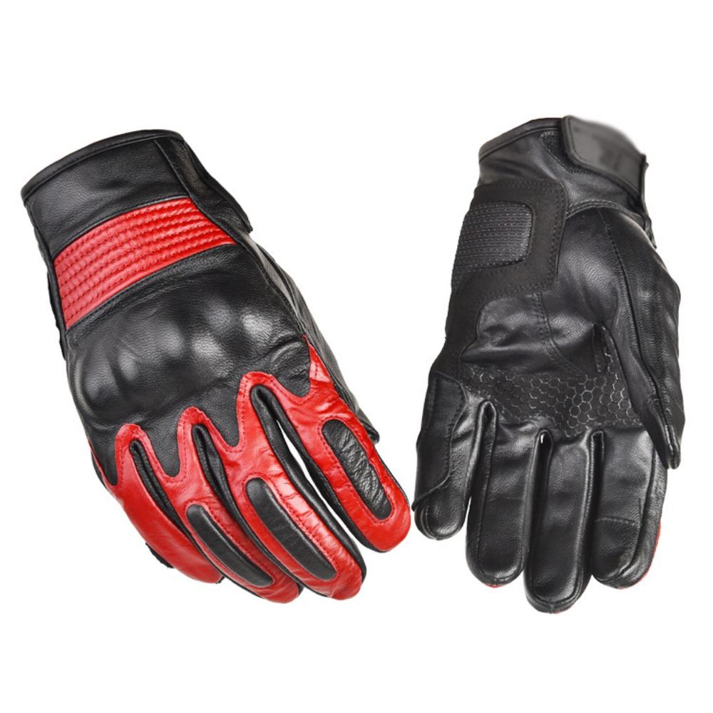 Locomotive gloves men's outdoor sports touch screen non-slip protective sheepskin wear-resistant racing motorcycle gloves