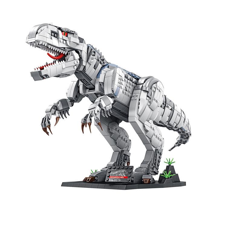 2107Pcs Jurassic Park Dinosaur Series Tyrannosaurus Rex Burst Dragon Collection Of Toys For Boys And Children Building Blocks