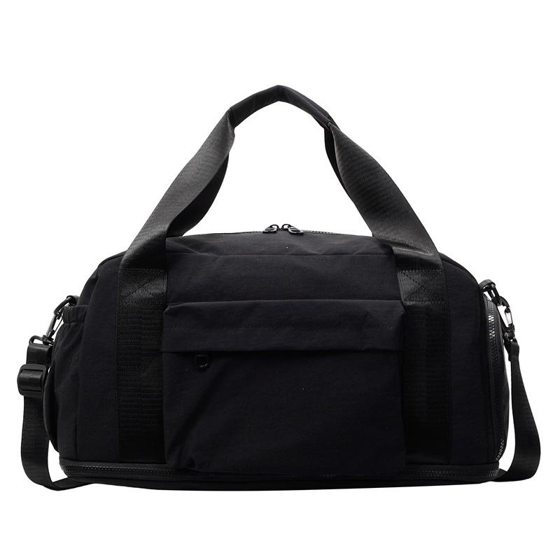 

Travel bag Women s short-distance portable large-capacity travel bag Dry and wet separation sports fitness bag Commuter tote bag чорний