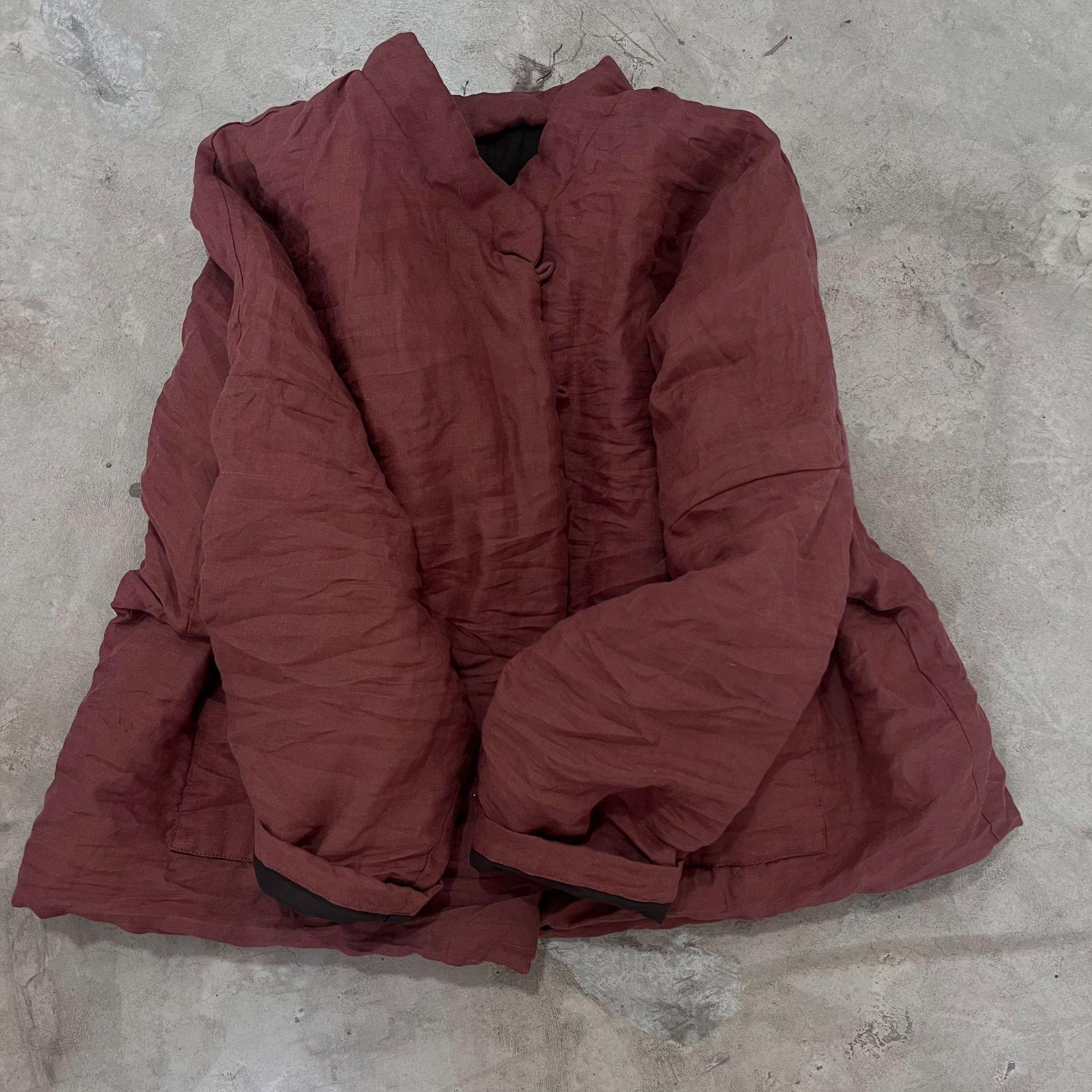 

Johnature Жіночі зимові однобортні однобортні повсякденні ретро-пальта в китайському стилі з принтом і довгими рукавами One Size коричневий