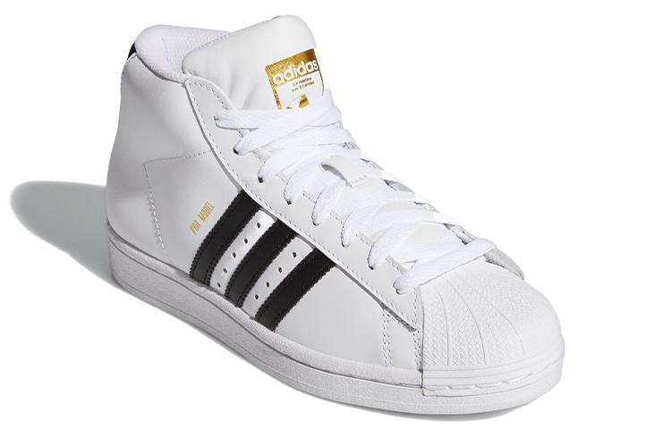 adidas Originals Pro Model J Antiscivolo Mid top Scarpe da Skateboard per Bambini Bianco Nero Adolescenti FV5724
