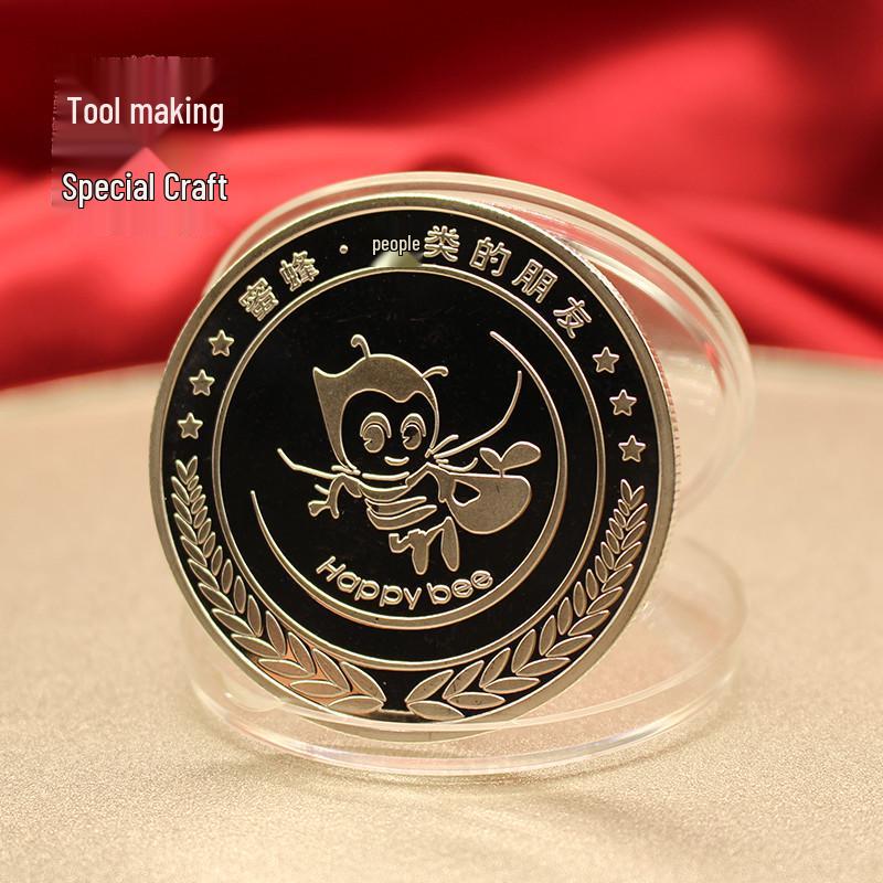 Zinc Alloy Scenic Tourist Souvenir Customizable Metal Commemorative Coin Silver