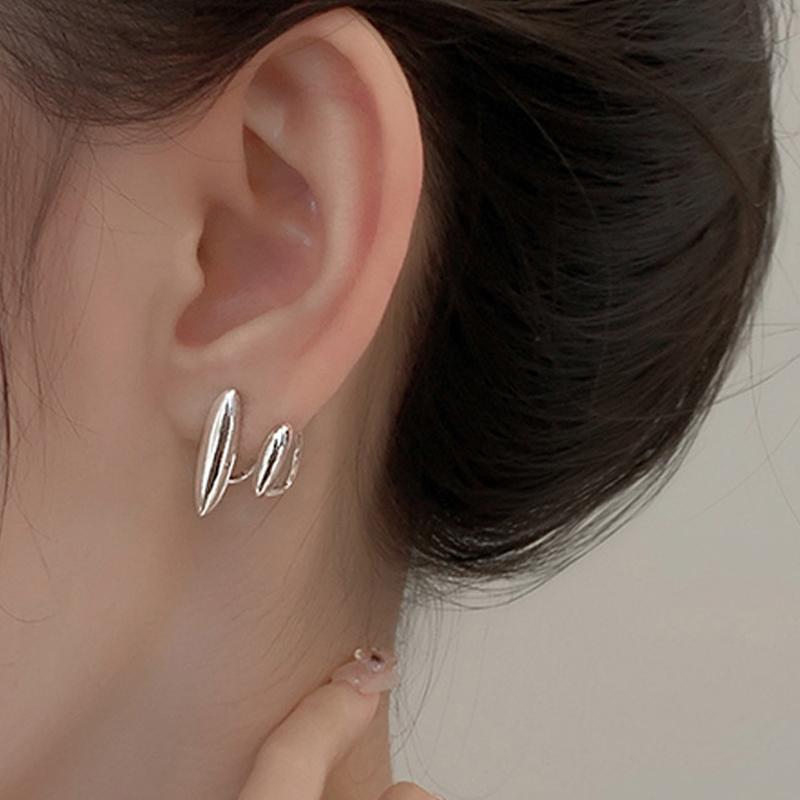 Irregular Geometrrings For Women Retro French Earrings Design Simple Temperament Senior Fashion Jewelry Gift