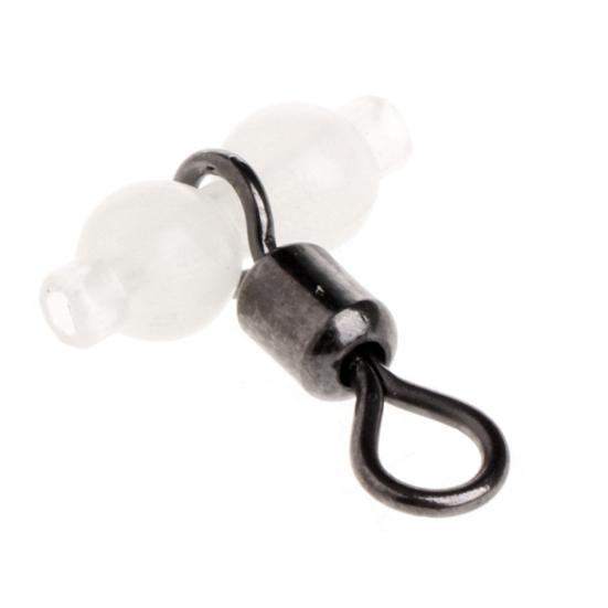 20Pcs Luminous Fishing Tackle Connectors 3-Way Rolling Swivels Accessories