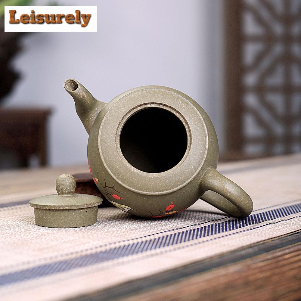 410ml Yixing Purple Clay Teapots Beauty Kettle Famous Handmade Birds Tea Pot Chinese Raw Ore Zisha Tea Set Teaware Collection