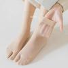 10Pairs Invisible Sheer Glass Silk Socks Transparent Split Toe Tube Sock Two Toe Socks  Women